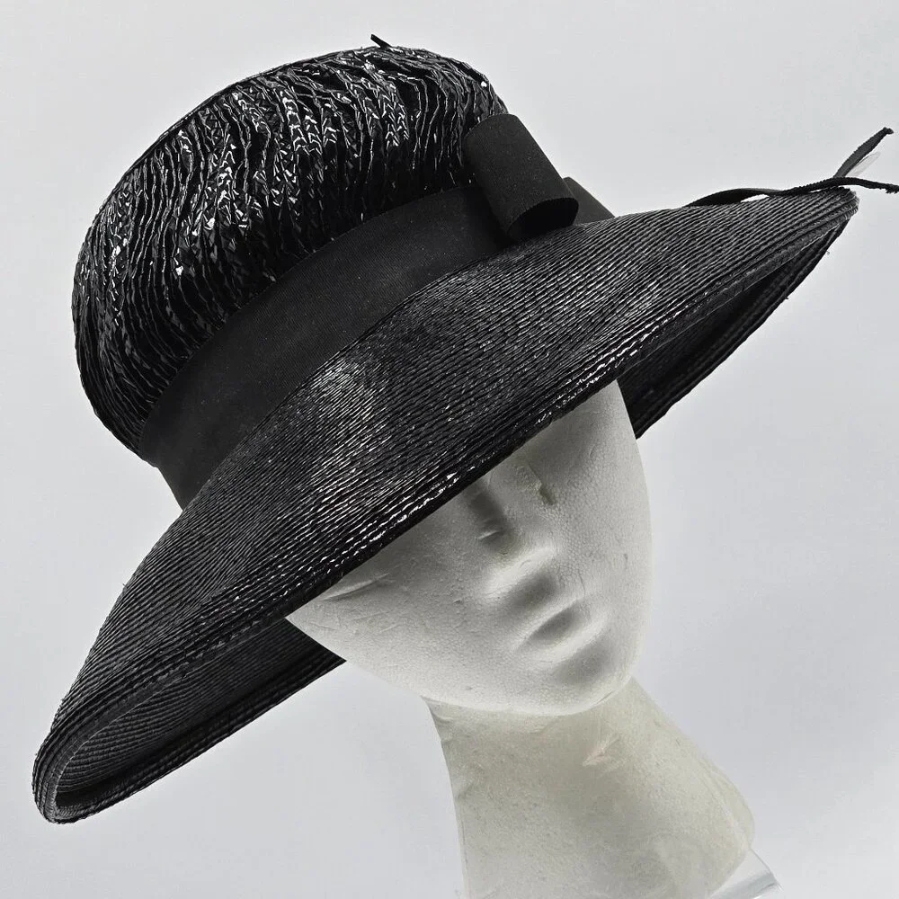 Chesterfield Original Black Lustra Wide Brim Hat